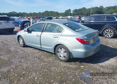 2012 Honda Civic Hybrid z USA, uszkodzony, nr VIN JHMFB4F38CS010389
